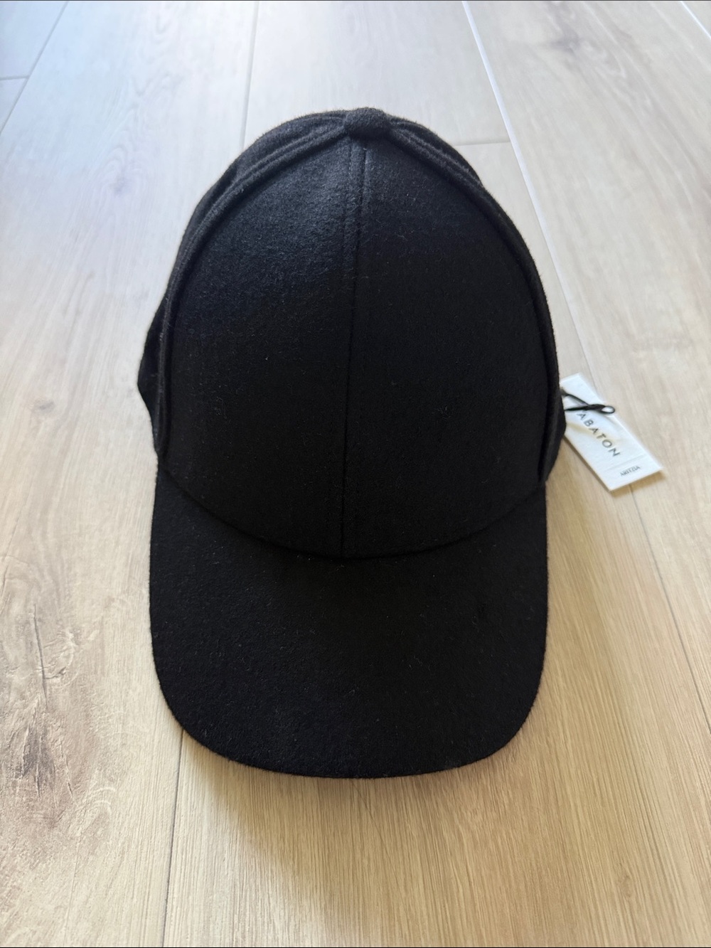 Aritzia black wool Baseball Cap